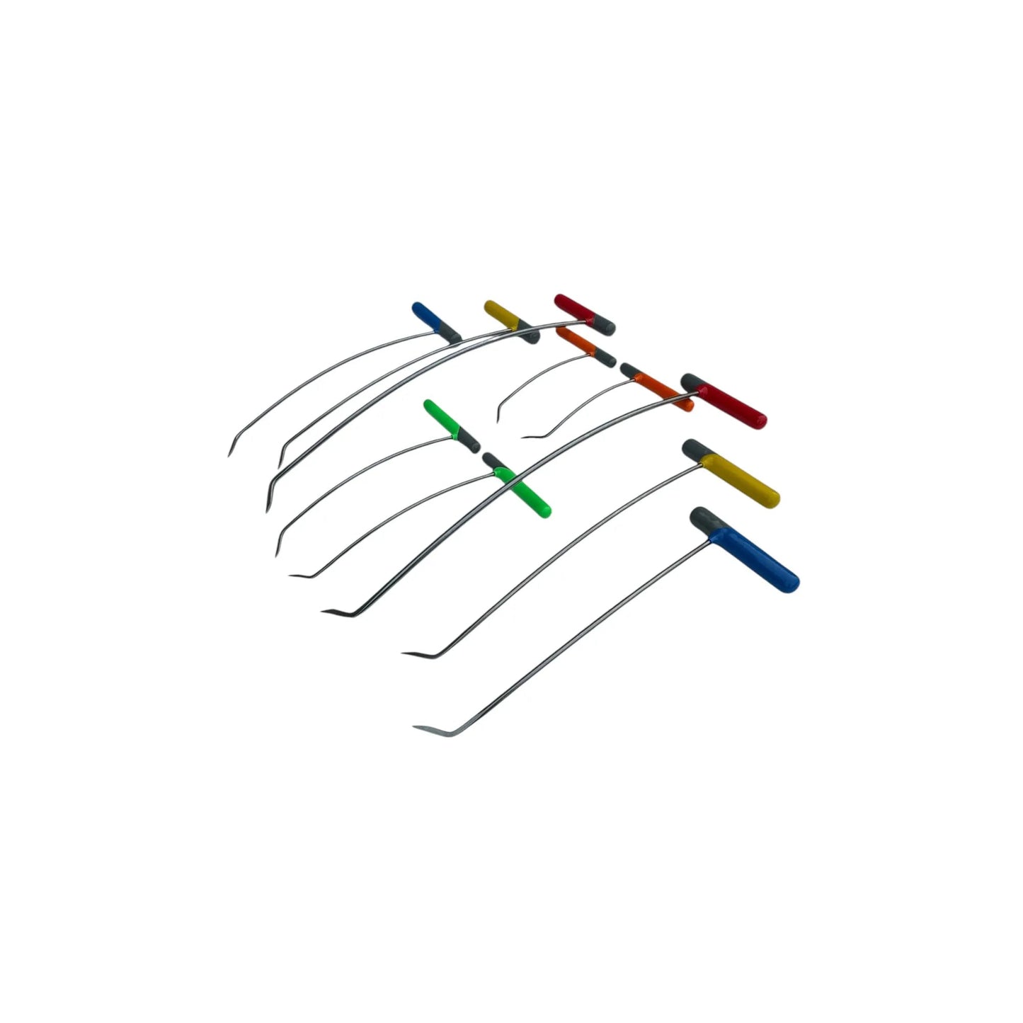 10 - Piece Sharp Tip Single Bend Left & Right Steel Rods - DoctorPdrTools