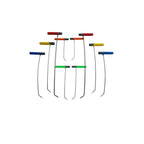 10 - Piece Sharp Tip Single Bend Left & Right Steel Rods - DoctorPdrTools