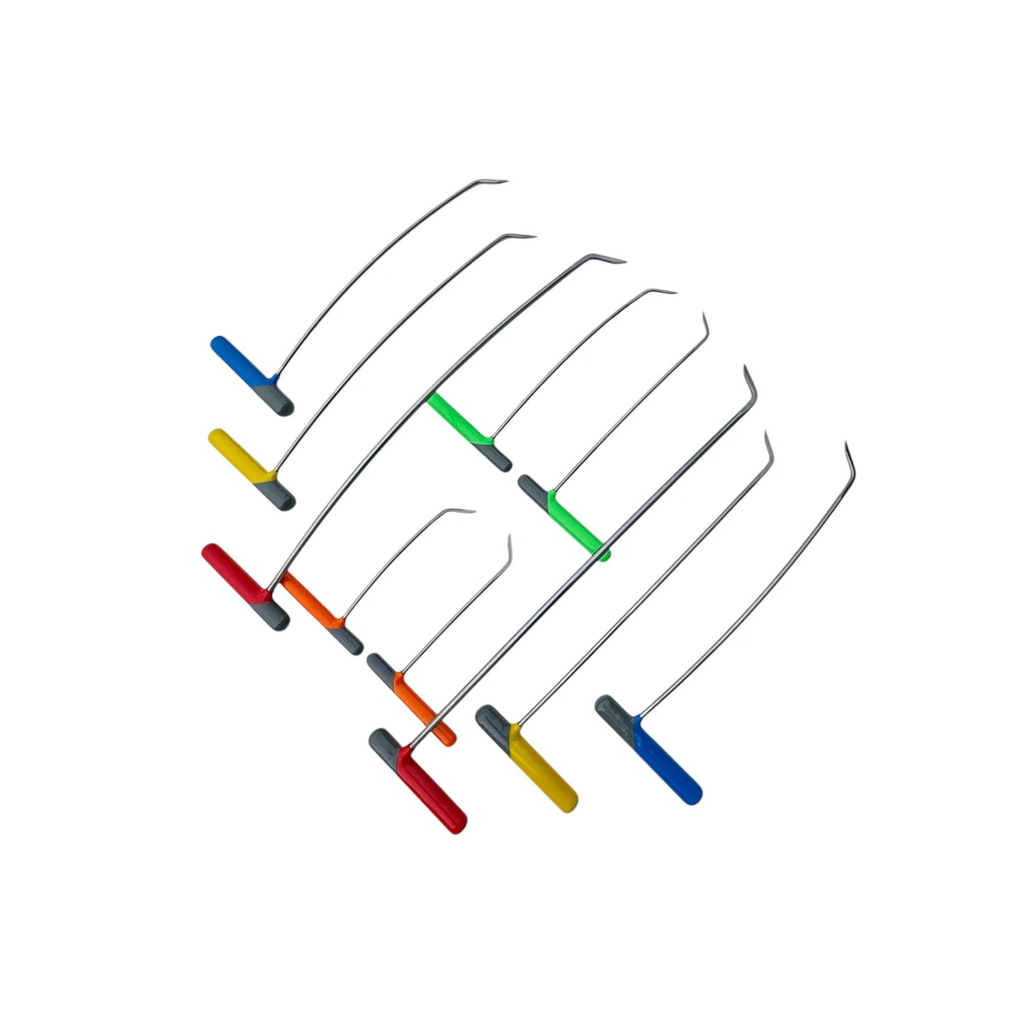 10 - Piece Sharp Tip Single Bend Left & Right Steel Rods - DoctorPdrTools