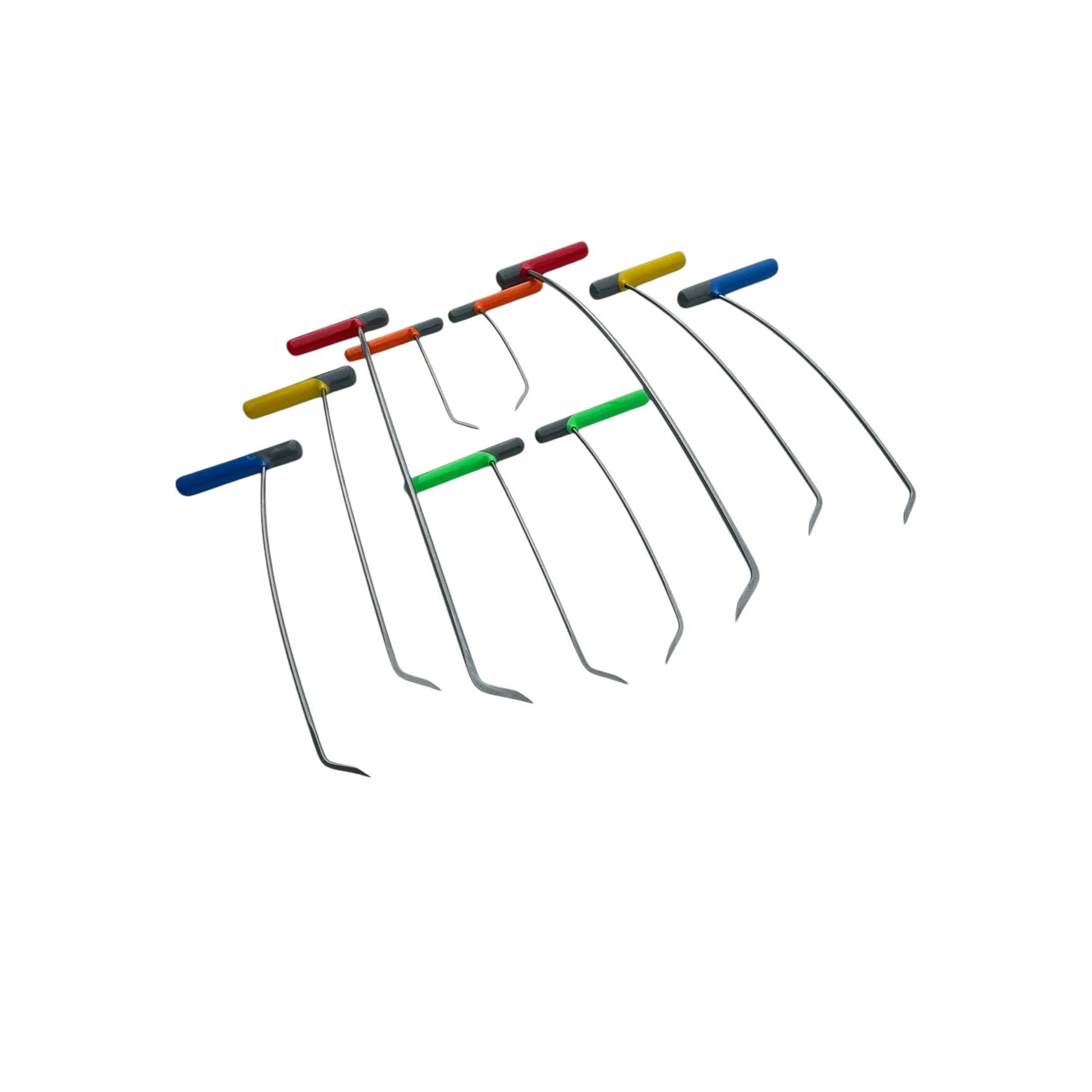 10 - Piece Sharp Tip Single Bend Left & Right Steel Rods - DoctorPdrTools