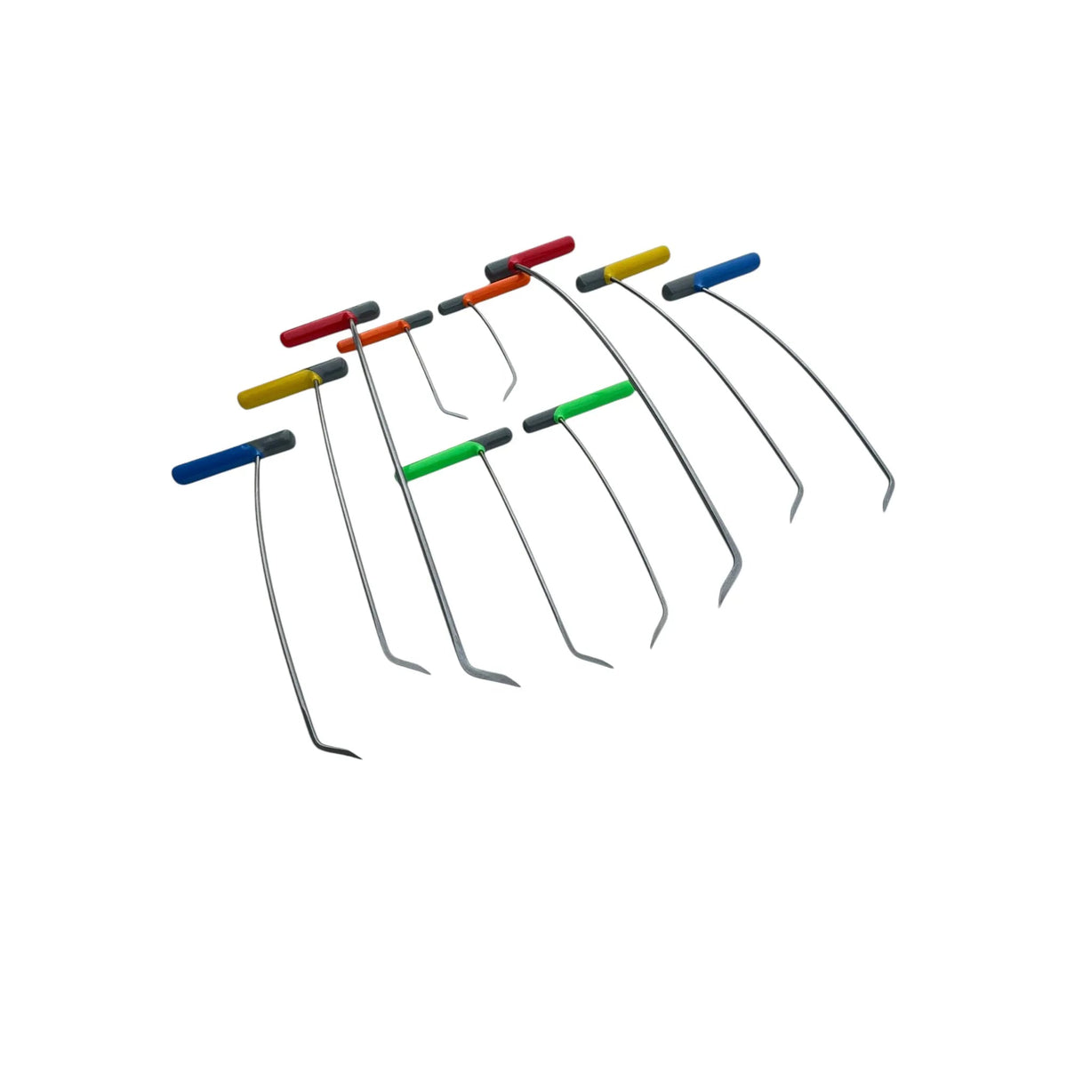 10 - Piece Sharp Tip Single Bend Left & Right Steel Rods - DoctorPdrTools