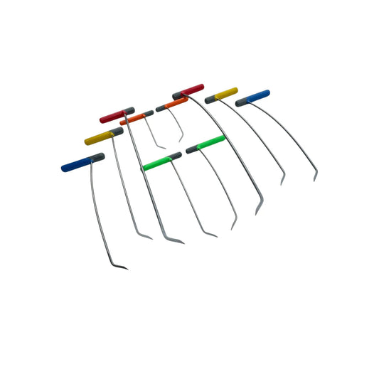 10 - Piece Sharp Tip Single Bend Left & Right Steel Rods - DoctorPdrTools