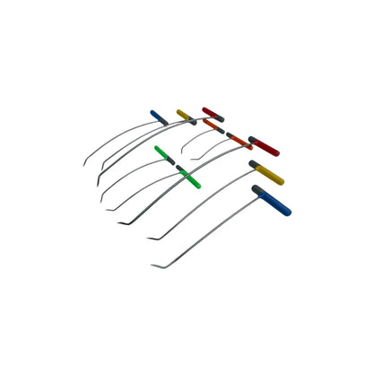 10 - Piece Sharp Tip Single Bend Left & Right Steel Rods - DoctorPdrTools