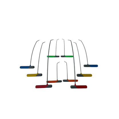 10 - Piece Sharp Tip Single Bend Left & Right Steel Rods - DoctorPdrTools