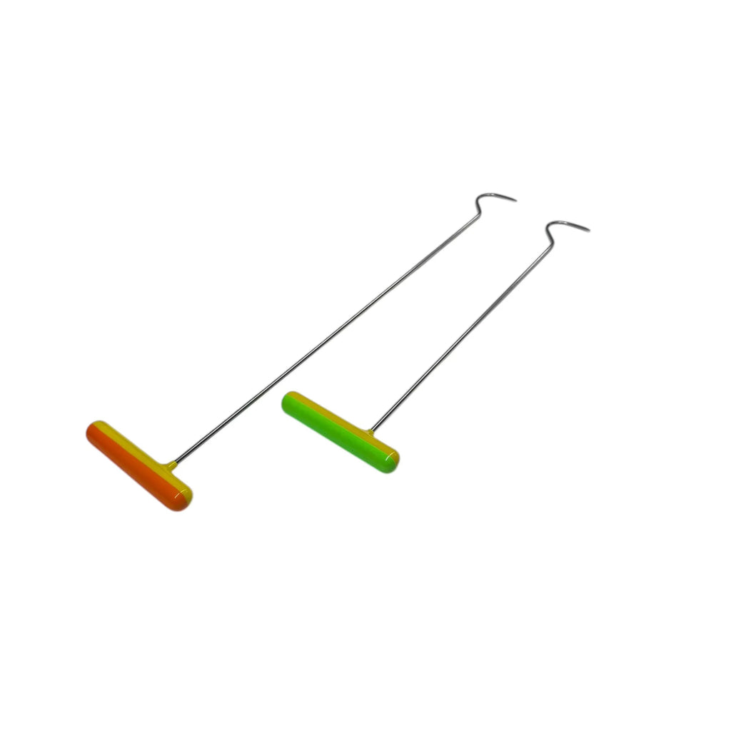 2 - Piece Sharp Tip C - Bend Steel PDR Rods - DoctorPdrTools