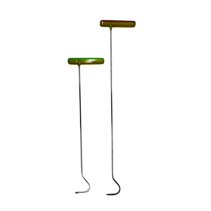 2 - Piece Sharp Tip C - Bend Steel PDR Rods - DoctorPdrTools