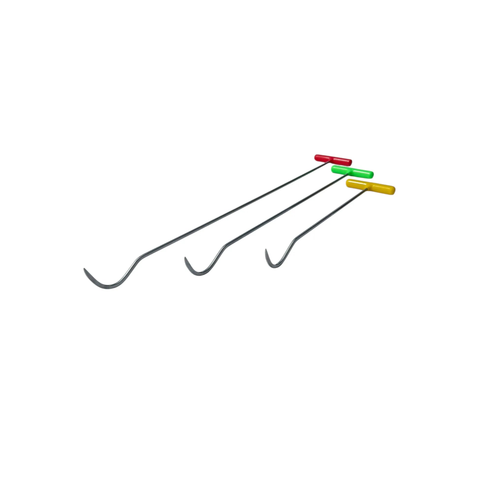 3-Piece C-Bend Sharp Tip Steel PDR Rods - DoctorPdrTools