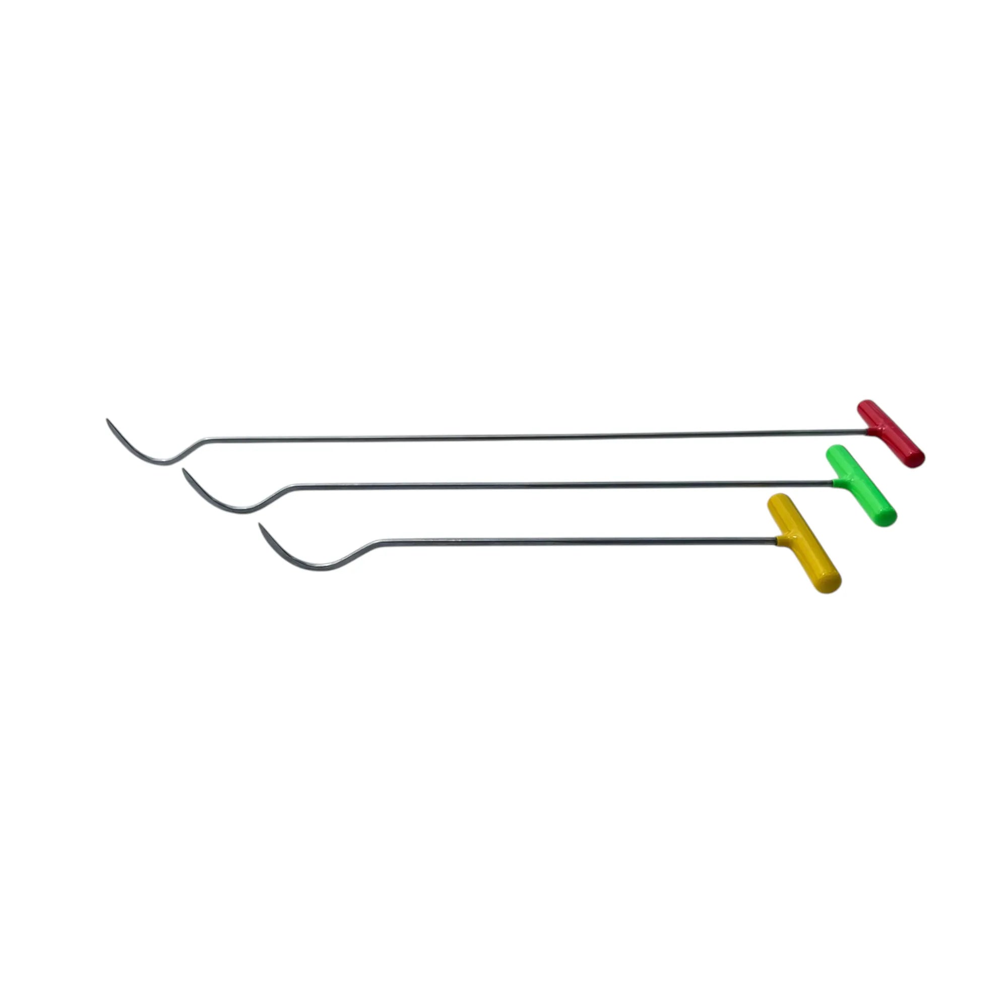 3-Piece C-Bend Sharp Tip Steel PDR Rods - DoctorPdrTools