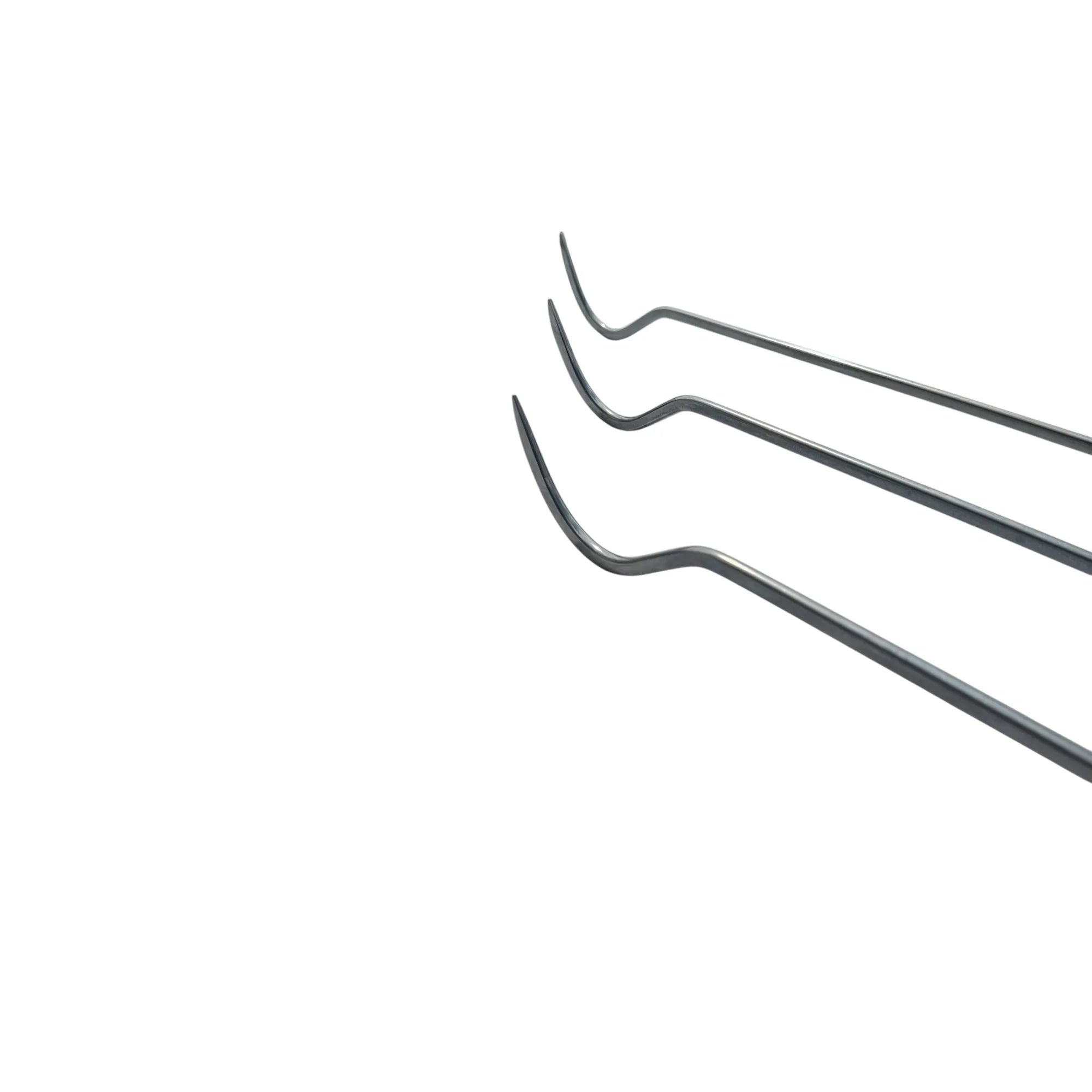 3-Piece C-Bend Sharp Tip Steel PDR Rods - DoctorPdrTools