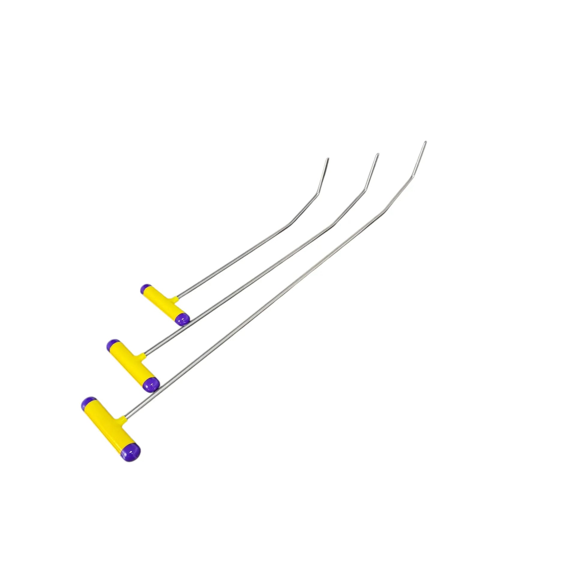 3-Piece Double Bend Round Tip Steel Rods - DoctorPdrTools