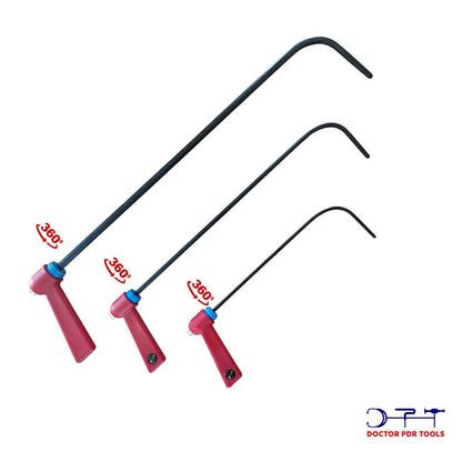 3 Piece Steel Swivel Handle Flat End Bar Set - DoctorPdrTools