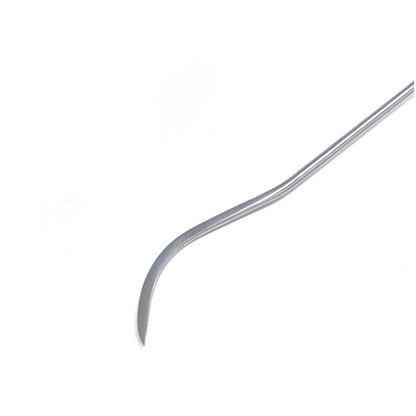 5 - Piece Sharp Tip Single Bend White Steel Rods - DoctorPdrTools