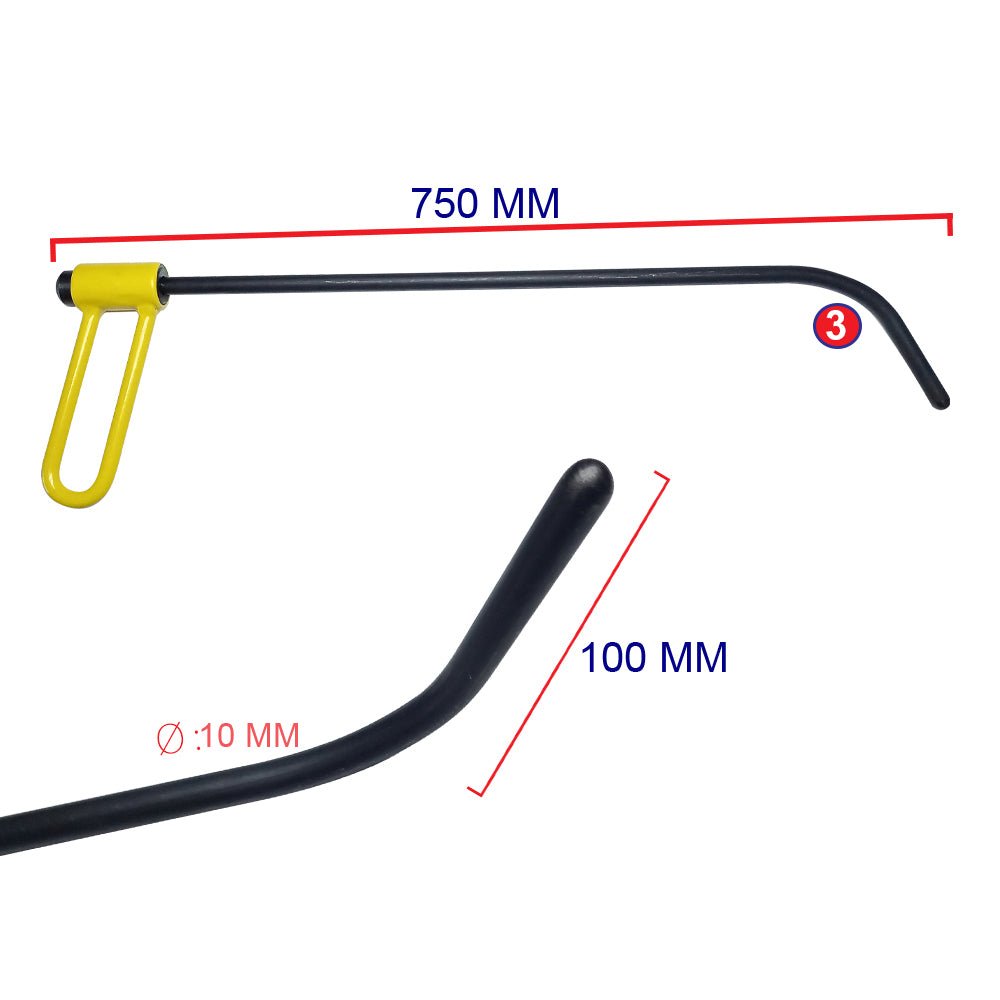 6 Piece Bar Set, 360 Degree Rotating Metal Handle - DoctorPdrTools