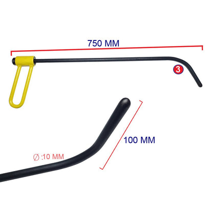 6 Piece Bar Set, 360 Degree Rotating Metal Handle - DoctorPdrTools