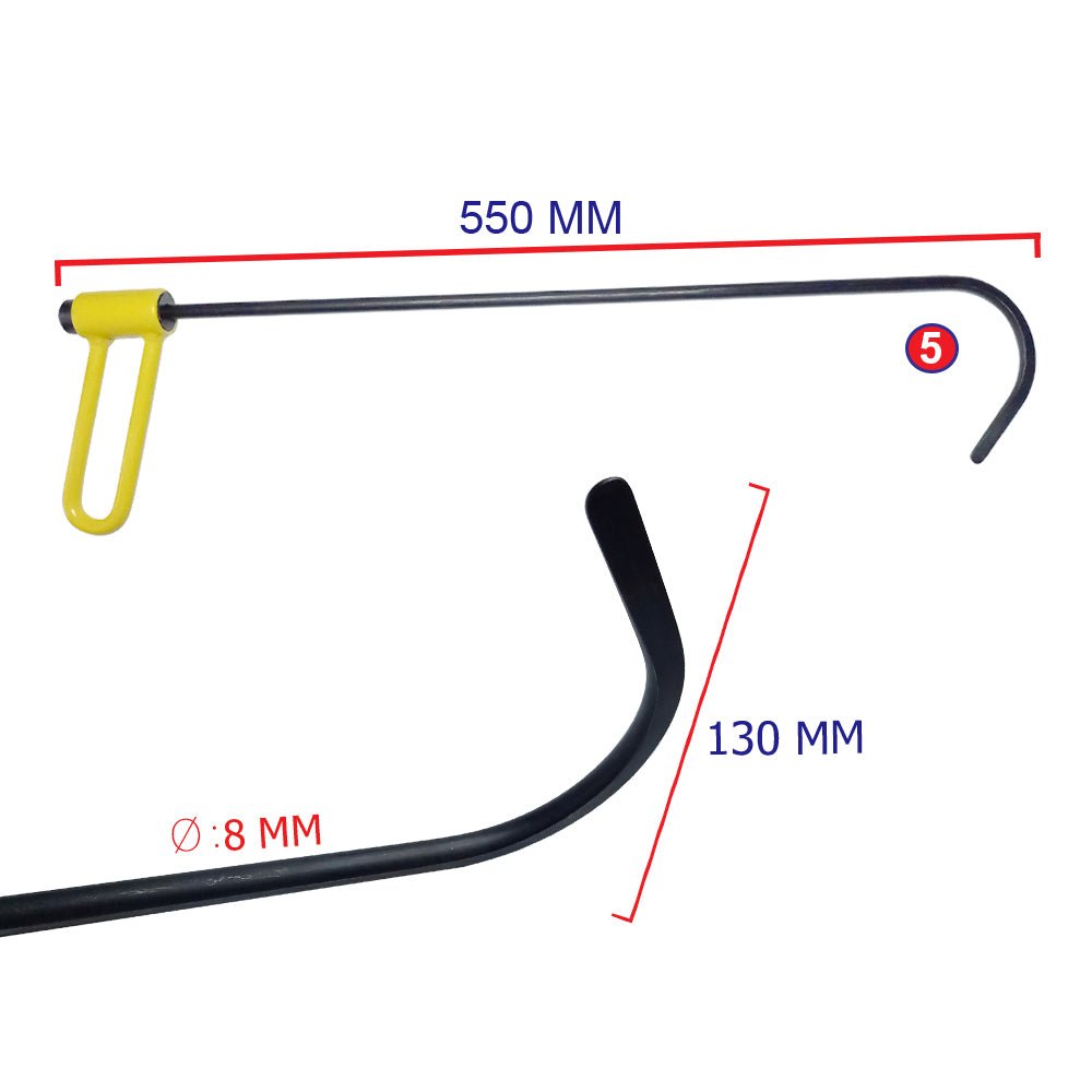 6 Piece Bar Set, 360 Degree Rotating Metal Handle - DoctorPdrTools