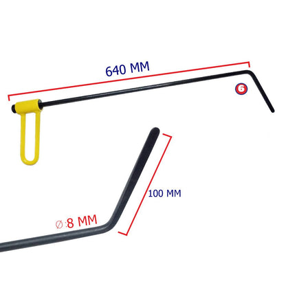 6 Piece Bar Set, 360 Degree Rotating Metal Handle - DoctorPdrTools