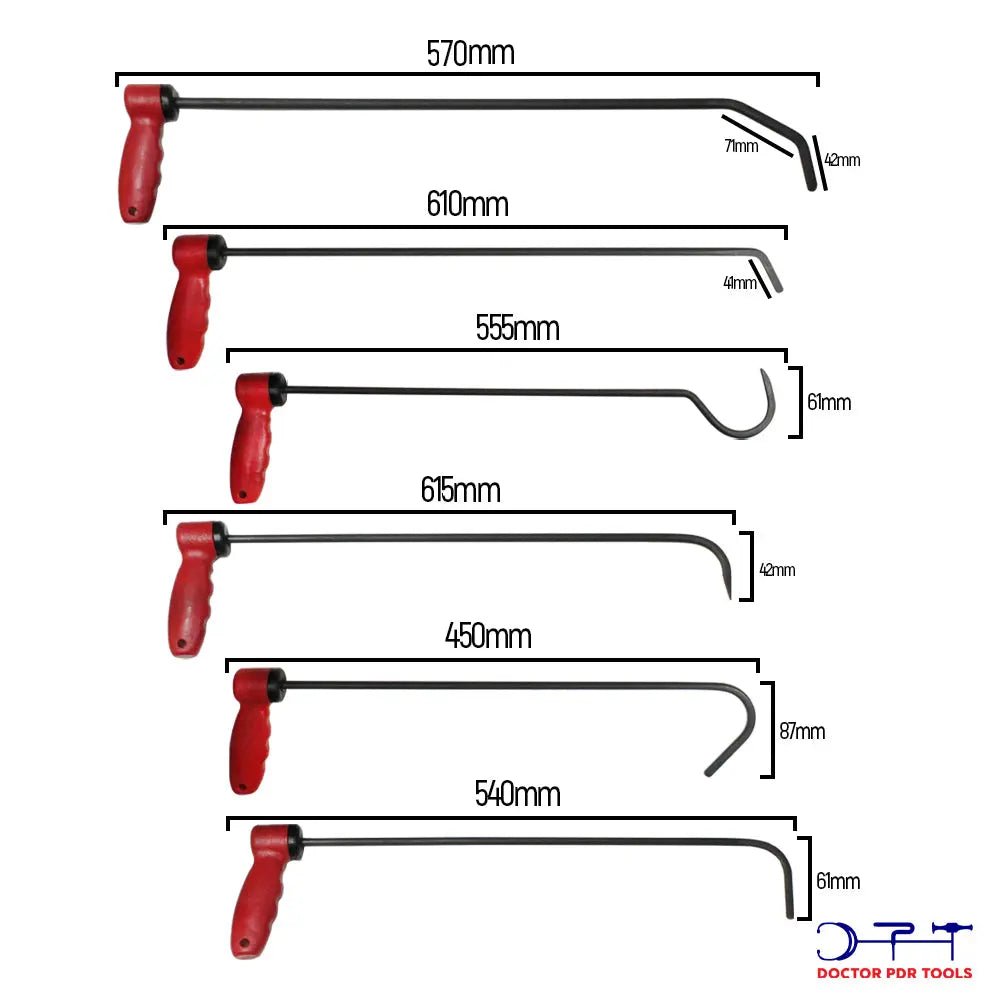 6 Piece Hook Set with Swivel Handle - DoctorPdrTools