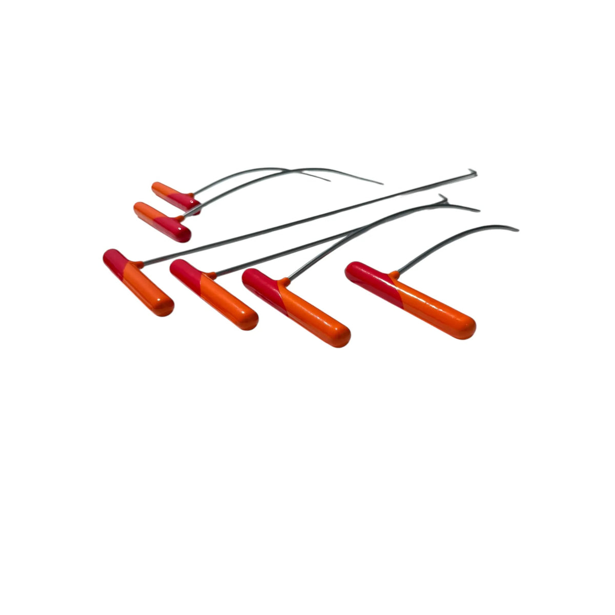 6 - Piece Mini Sharp Tip Rainbow Bend Left & Right Steel Rods - DoctorPdrTools