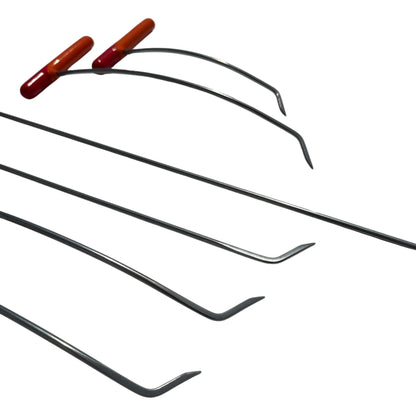 6 - Piece Mini Sharp Tip Rainbow Bend Left & Right Steel Rods - DoctorPdrTools