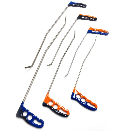 6 - Piece Sharp Tip Double Bend Left & Right Steel PDR Rods - DoctorPdrTools