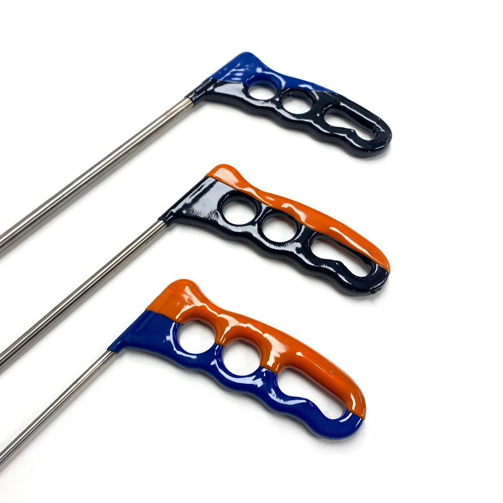 6 - Piece Sharp Tip Double Bend Left & Right Steel PDR Rods - DoctorPdrTools