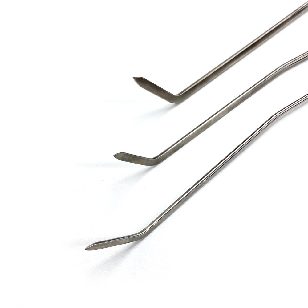 6 - Piece Sharp Tip Double Bend Left & Right Steel PDR Rods - DoctorPdrTools