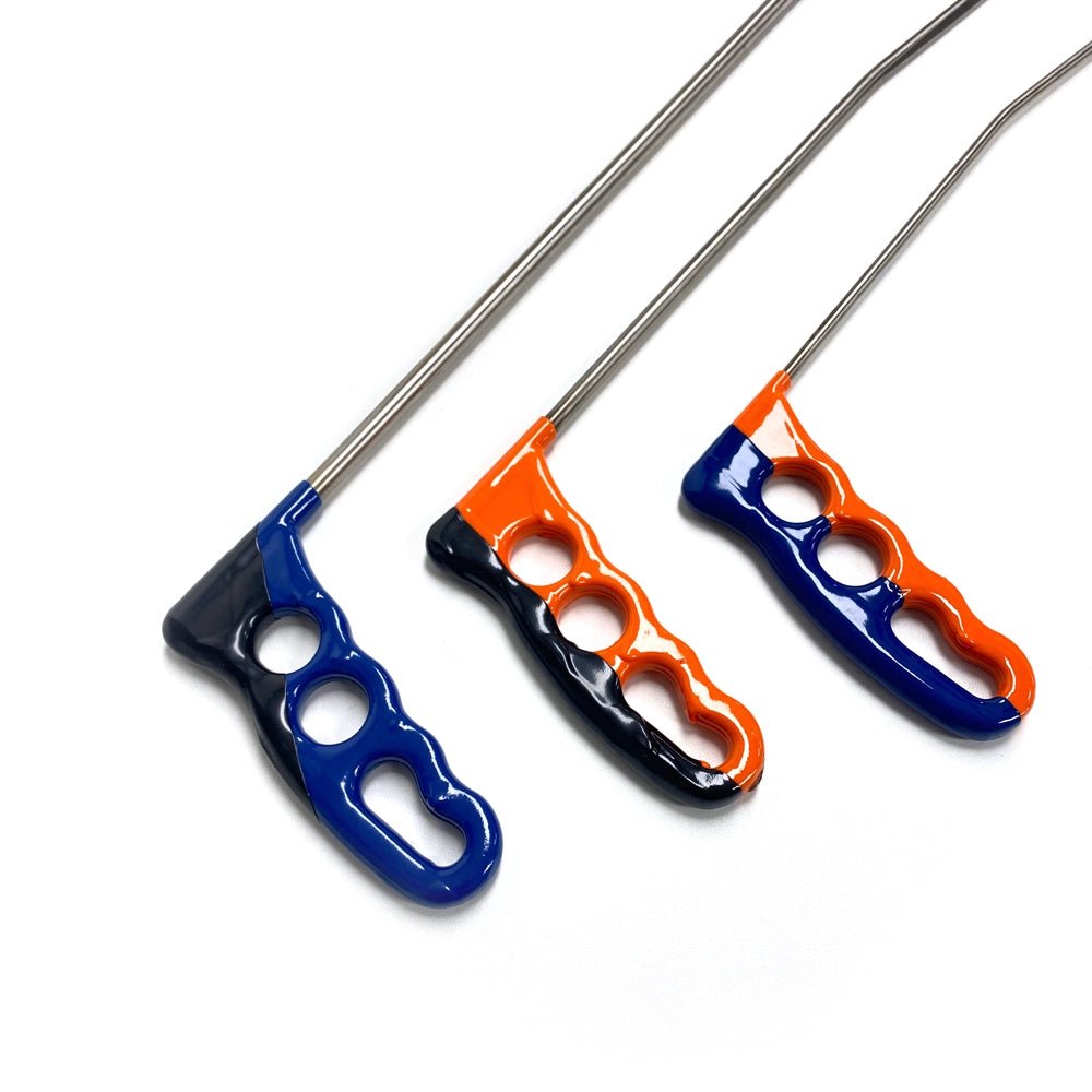 6 - Piece Sharp Tip Double Bend Left & Right Steel PDR Rods - DoctorPdrTools