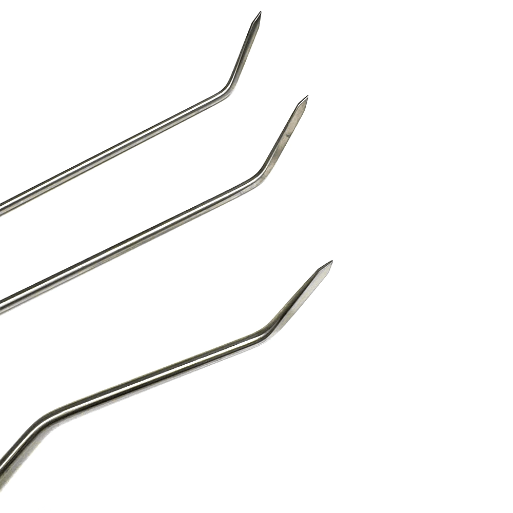 6 - Piece Sharp Tip Double Bend Left & Right Steel Rods - DoctorPdrTools