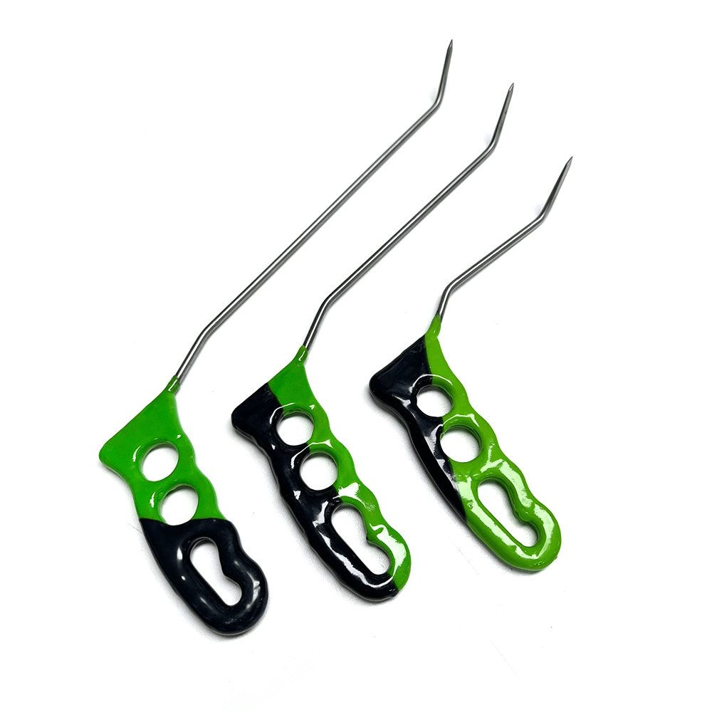 6-Piece Sharp Tip Double Bend Left & Right Steel Rods - DoctorPdrTools