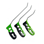 6 - Piece Sharp Tip Double Bend Left & Right Steel Rods - DoctorPdrTools