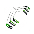 6 - Piece Sharp Tip Double Bend Left & Right Steel Rods - DoctorPdrTools