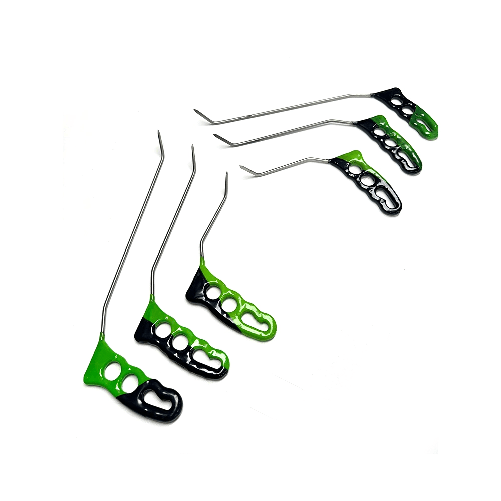 6 - Piece Sharp Tip Double Bend Left & Right Steel Rods - DoctorPdrTools