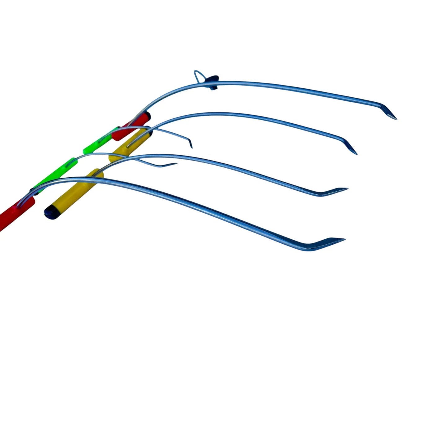 6 - Piece Sharp Tip Single Bend Left & Right Steel Rods - DoctorPdrTools