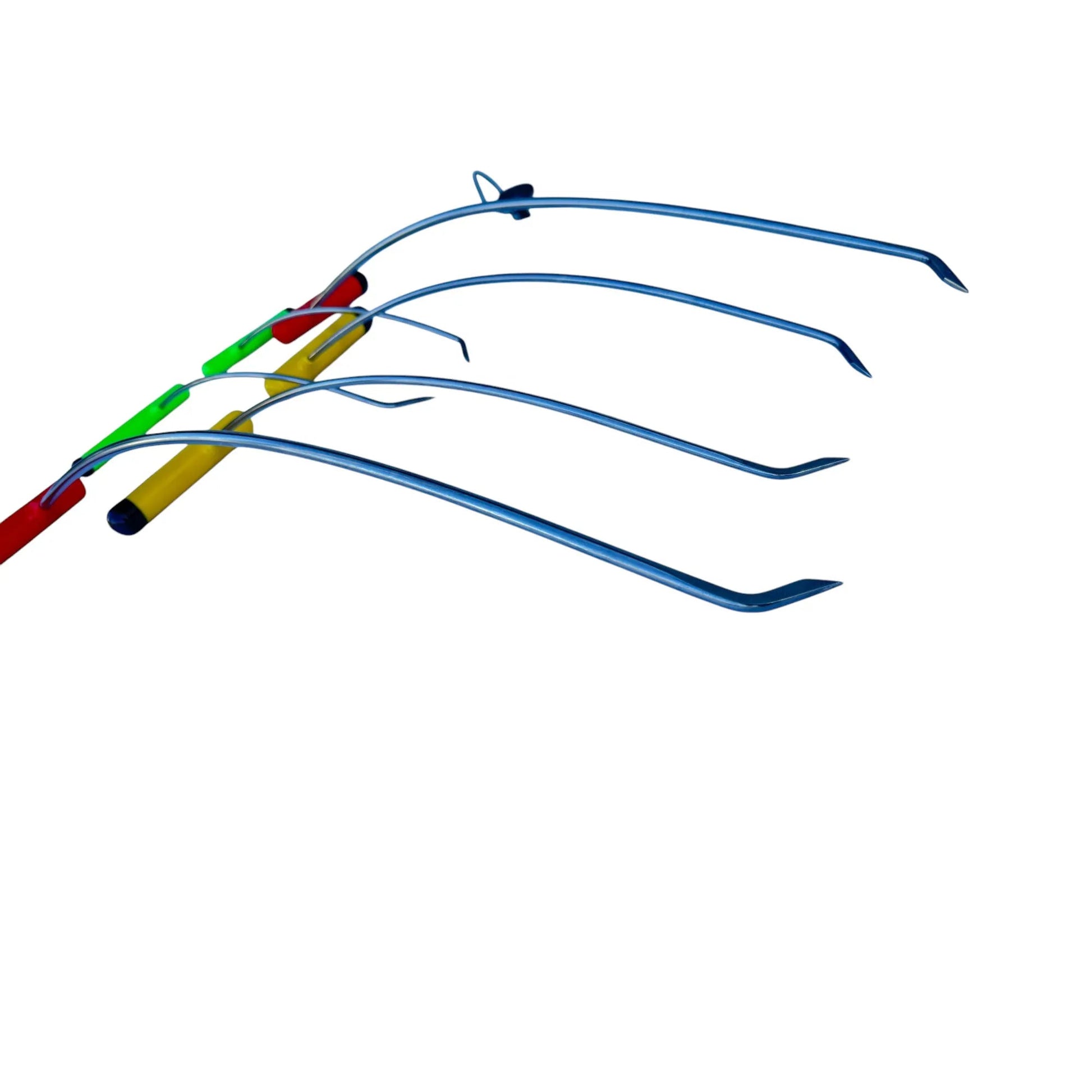 6 - Piece Sharp Tip Single Bend Left & Right Steel Rods - DoctorPdrTools