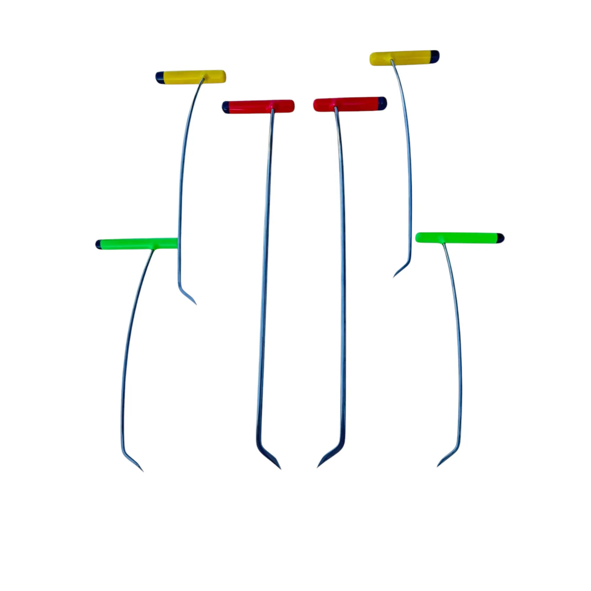 6-Piece Sharp Tip Single Bend Left & Right Steel Rods - DoctorPdrTools