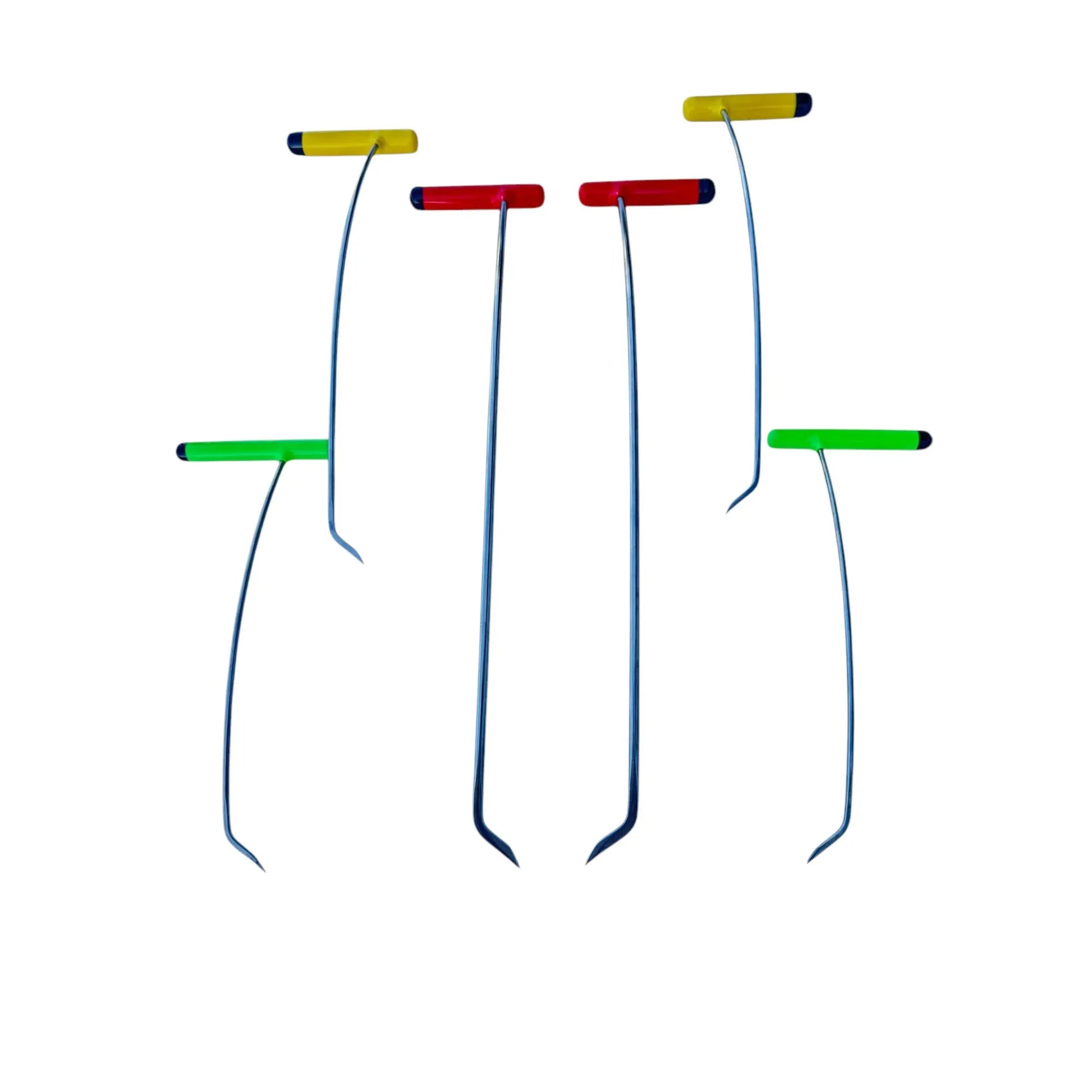 6 - Piece Sharp Tip Single Bend Left & Right Steel Rods - DoctorPdrTools