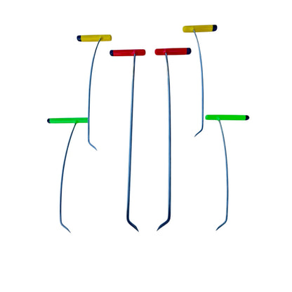 6 - Piece Sharp Tip Single Bend Left & Right Steel Rods - DoctorPdrTools