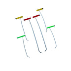 6 - Piece Sharp Tip Single Bend Left & Right Steel Rods - DoctorPdrTools