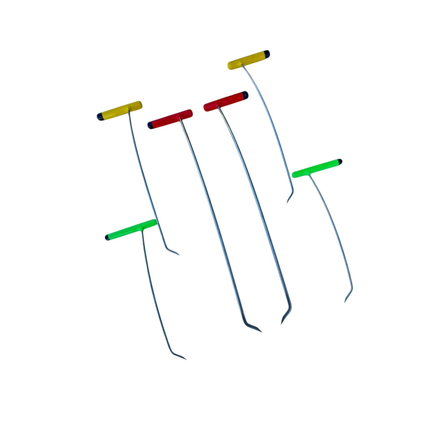 6 - Piece Sharp Tip Single Bend Left & Right Steel Rods - DoctorPdrTools