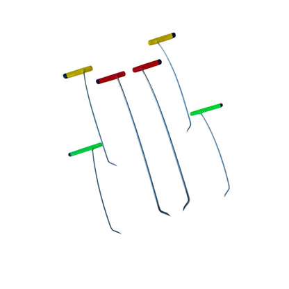 6 - Piece Sharp Tip Single Bend Left & Right Steel Rods - DoctorPdrTools