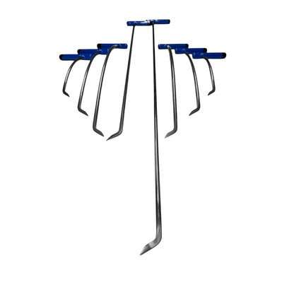 8 - Piece Single Bend Sharp Tip Left & Right Steel Rods - DoctorPdrTools