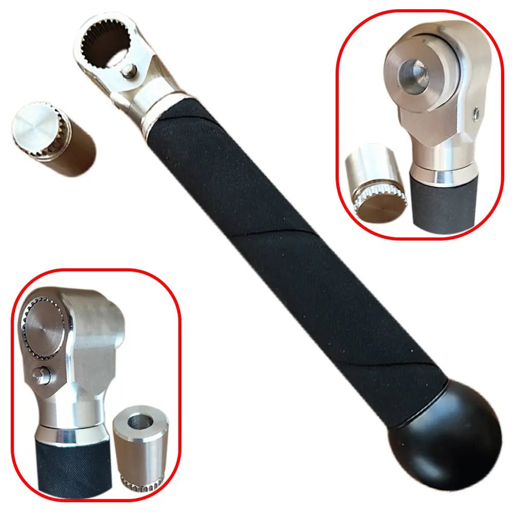 American Style 26 Gear Rathcet Grip Handle and Adapter - DoctorPdrTools