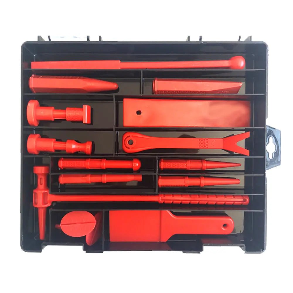 Plastic Head Hammer & Wedge and Plastic Spatula Set - DoctorPdrTools