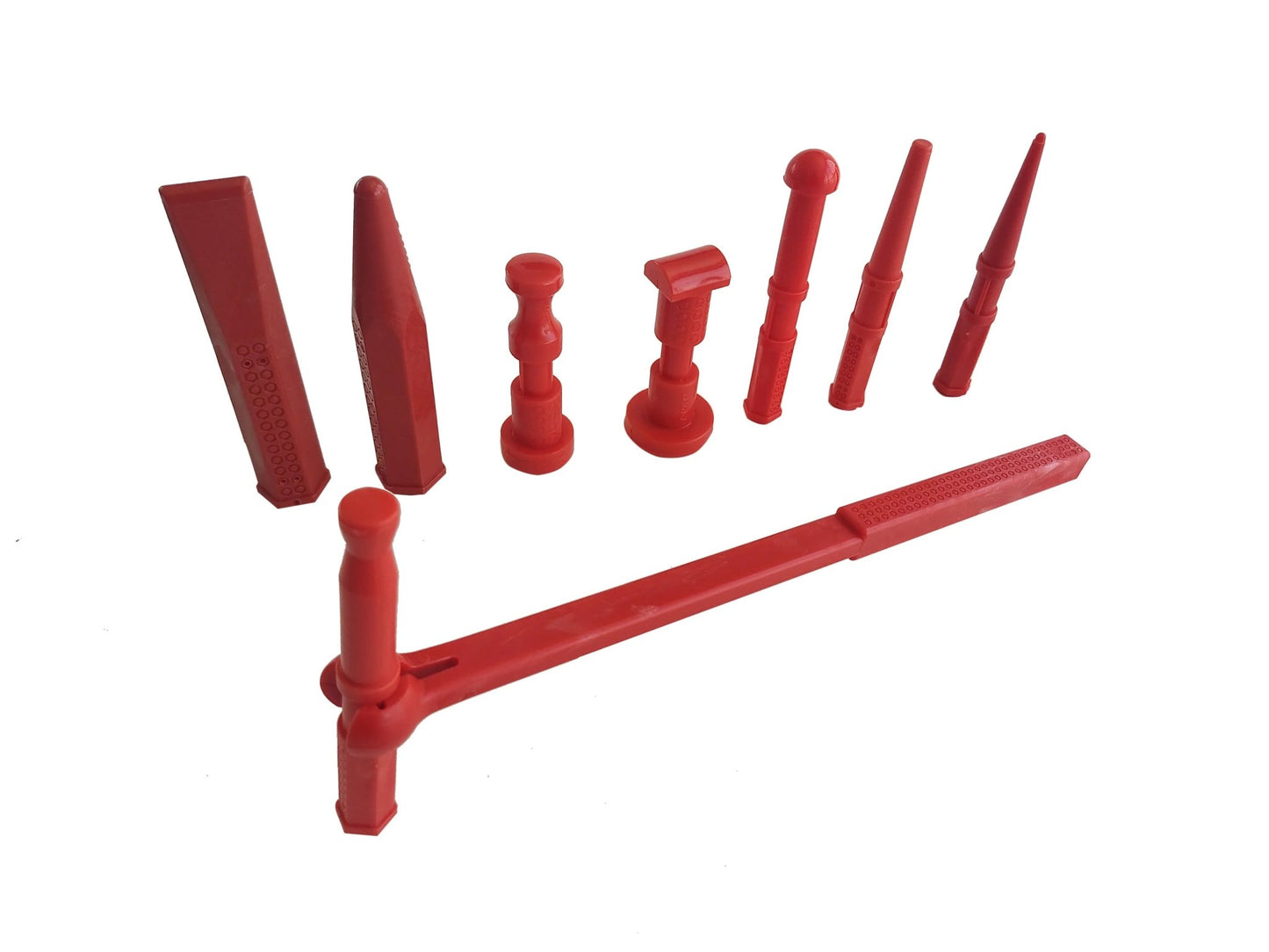Plastic Head Hammer & Wedge and Plastic Spatula Set - DoctorPdrTools