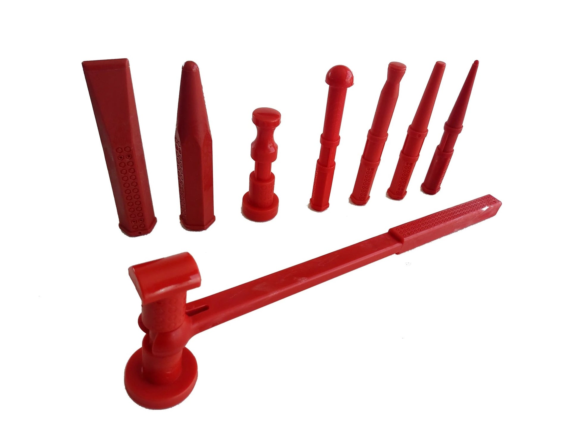 Plastic Head Hammer & Wedge and Plastic Spatula Set - DoctorPdrTools