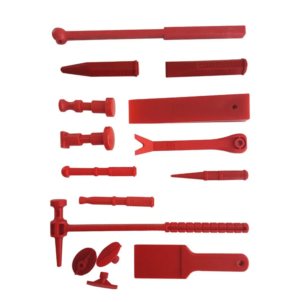 Plastic Head Hammer & Wedge and Plastic Spatula Set - DoctorPdrTools