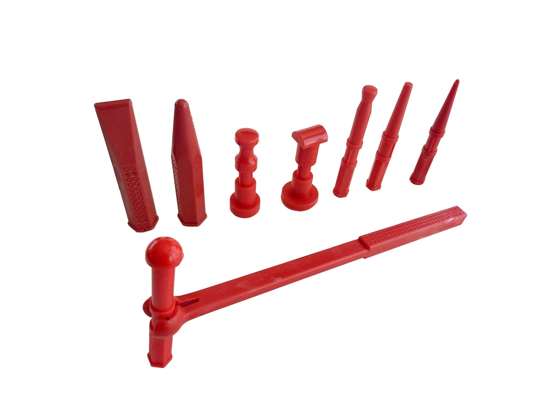 Plastic Head Hammer & Wedge and Plastic Spatula Set - DoctorPdrTools
