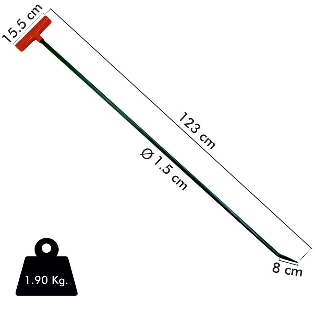 Pointed Long Rod with T Handle - DoctorPdrTools