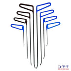 Professional 57-Piece Heat-Treated & Oxidized PDR Rod Set | Hook Bars for Paintless Dent Repair - DoctorPdrTools