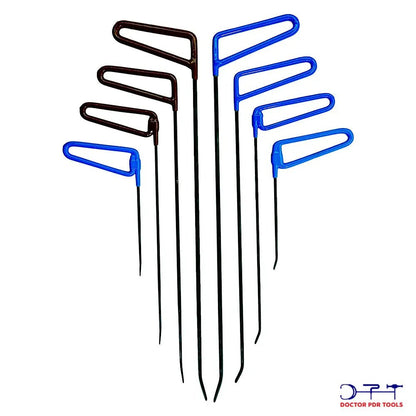 Professional 57-Piece Heat-Treated & Oxidized PDR Rod Set | Hook Bars for Paintless Dent Repair - DoctorPdrTools